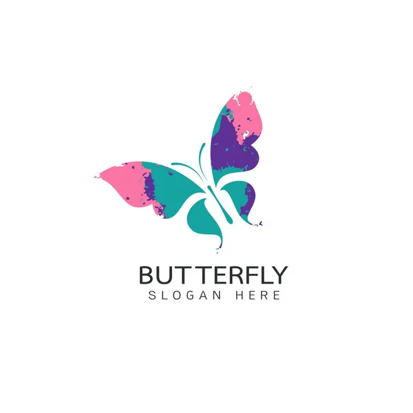 Schmetterling Logo Vektor Illustration — Stockvektor