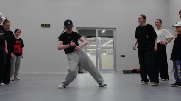 2022 Russia Kazan Master Class Danza Hip Hop Studio Una — Video Stock