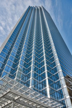 Dallas, Teksas, ABD - 31 Aralık 2016. Dallas 'taki Bank of America Plaza gökdeleni, TX.