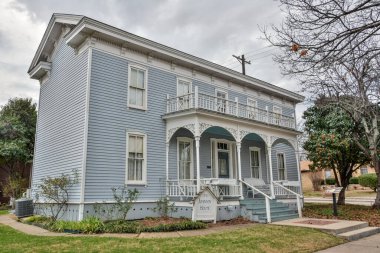 McKinney, Teksas, Amerika Birleşik Devletleri - 16 Ocak 2017. McKinney, TX 'teki tarihi Johnson Evi' nin dış görünüşü..