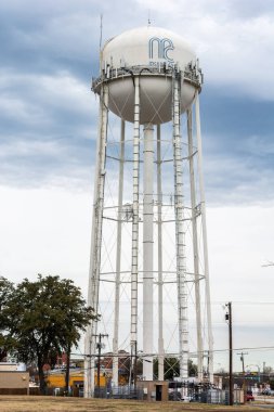 McKinney, Teksas, Amerika Birleşik Devletleri - 16 Ocak 2017. McKinney 'deki su kulesi, TX.