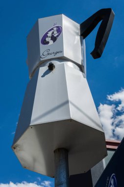 Brunswick, Melbourne, Victoria, Avustralya - 8 Mart 2017. Melbourne 'un Brunswick banliyösündeki Büyük Kahve Makinesi, Avustralya' nın en büyük...