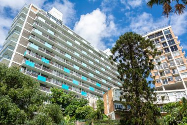 Sydney, Avustralya - 10 Mart 2017. Sidney 'in Elizabeth Körfezi bölgesinde modern konut binaları.