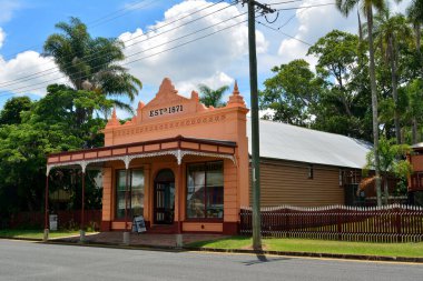 Maryborough, Queensland, Avustralya - 21 Aralık 2017. Maryborough, QLD 'deki Brennan & Geraghty Store müzesinde bulunan tarihi bina. 