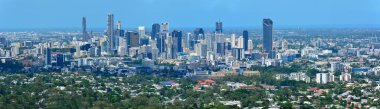Brisbane, Queensland, Avustralya - 6 Ocak 2018. Ticari ve konut binalarıyla Brisbane, Avustralya 'ya bakın. 