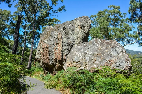 Boulders Hanging Rock Geological Formation Victoria Australia — Stock Photo, Image