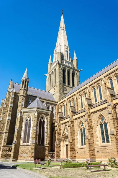 Bendigo Victoria Australia Febrero 2017 Vista Exterior Torre Catedral Del — Foto de Stock