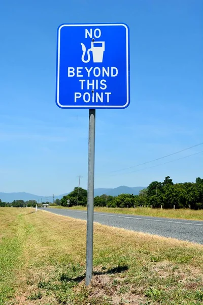 Fuel Point Road Sign Australia — Fotografia de Stock