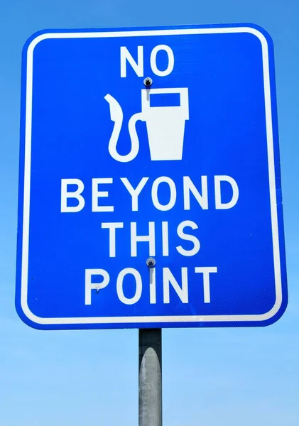 Fuel Point Road Sign Australia — Fotografia de Stock