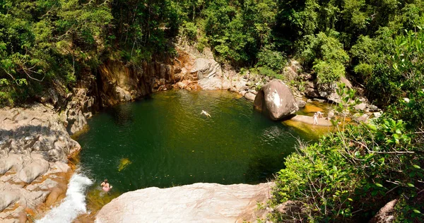 Vista Del Hoyo Natación Wheel Fire Cae Parque Nacional Eungella — Foto de Stock