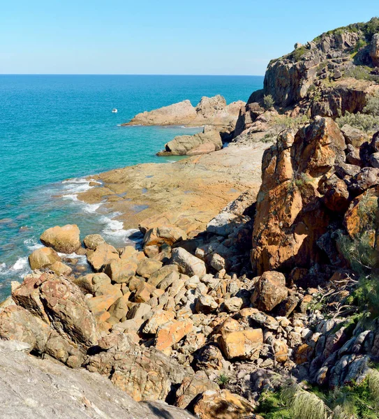 Klippiga Kusten Staden 1770 Queensland Australien — Stockfoto