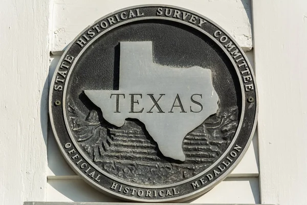 Chappell Hill Texas Estados Unidos América Dezembro 2016 Closeup Medalhão Imagem De Stock