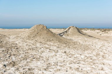 Gryphon çamur volkanları Gobustan, Azerbaycan 'da.