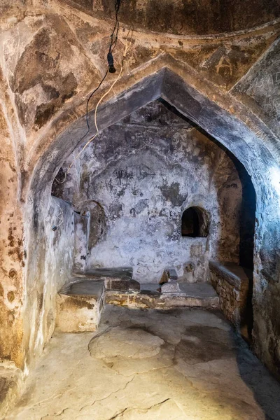 Stock image Basqal, Ismayilli region, Azerbaijan - April 30, 2019. Interior view of a bath house, dating from the 17th century, in Basqal settlement of Ismailli region of Azerbaijan.