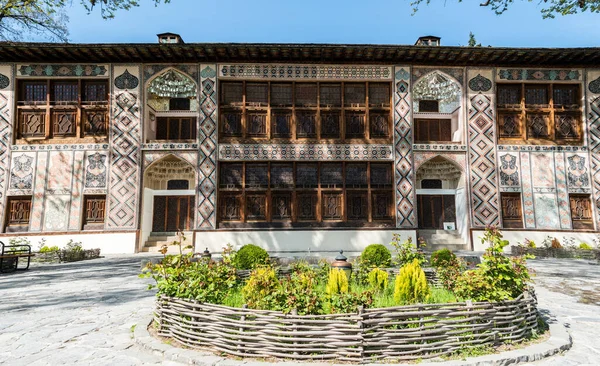 Шеки Азербайджан Апреля 2019 Года Внешний Вид Дворца Шеки Ханов — стоковое фото