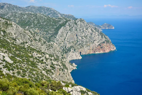 Mediterranean Coastline Bozburun Peninsula Marmaris Resort Town Turkey — Stock Photo, Image