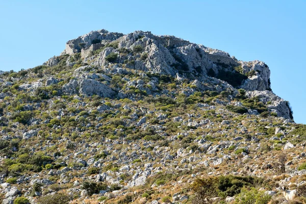 Ruinas Del Castillo Fortificado Situado Costa Entre Sogut Taslica Península — Foto de Stock