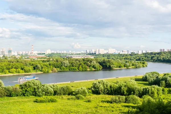 Vista Rio Moskva Reserva Kolomenskoe Moscou Rússia — Fotografia de Stock