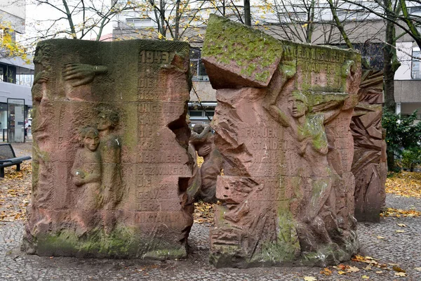 Berlin Niemcy Listopada 2018 Pomnik Wchodzący Skład Pomnika Bloku Kobiet — Zdjęcie stockowe