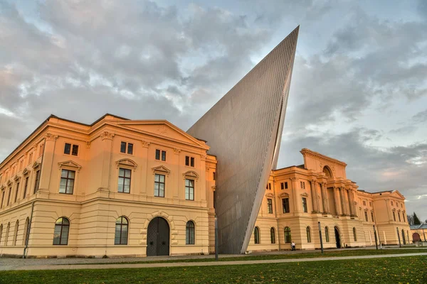 Dresden Duitsland November 2018 Buitenaanzicht Van Het Militair Historisch Museum — Stockfoto