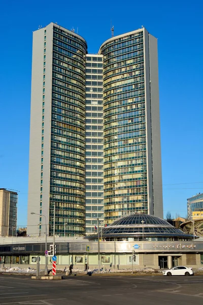 Moscú Rusia Marzo 2018 Vista Exterior Edificio Varios Pisos Moscú —  Fotos de Stock