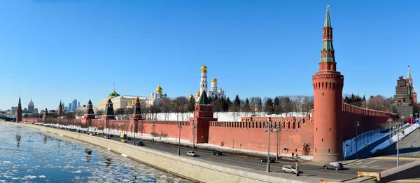 Moscow Russia March 2018 View Kremlin Fortified Complex Moscow Seat — Stock Photo, Image