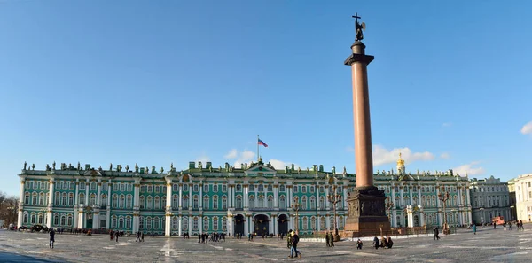 São Petersburgo Rússia Março 2018 Praça Palácio Praça Dvortsovaya São — Fotografia de Stock
