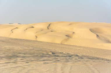 Sand dunes in Khor Al Adaid desert in Qatar.