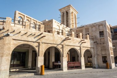 Historic building in Souq Waqif district of Doha, Qatar. 