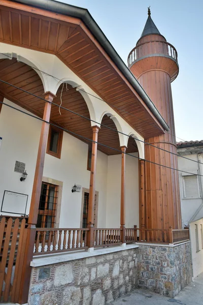 Mugla, Turkey - November 7, 2018. Kavakli camii mosque, dating from 1890, in Mugla city, Turkey. 
