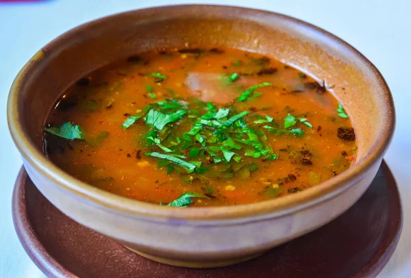 Soupe Kharcho Géorgien Bœuf — Photo