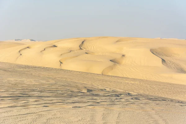 Sand Dunes Khor Adaid Desert Qatar — стоковое фото