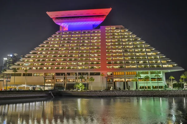 Doha Qatar November 2016 Exterior View Sheraton Hotel Doha — Zdjęcie stockowe