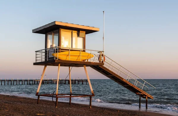 Lifeguard Tower Mediterranean Beach Belek Resort Town Antalya Province Turkey — Stock fotografie