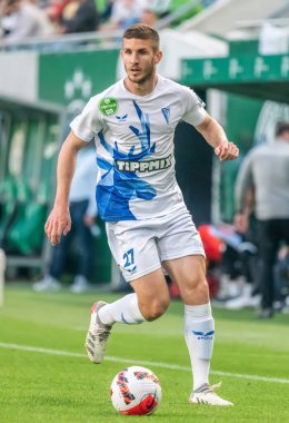 Budapest, Hungary - May 4, 2022. Zalaegerszeg midfielder Bedi Bence in action during Hungarian OTP Bank Liga Gameweek 31 match Ferencvaros vs Zalaegerszegi (5-3).