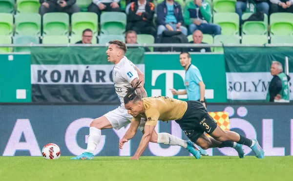 Budapest Hungary May 2022 Ferencvaros Defender Samy Mmaee Zalaegerszeg Striker — Stock Photo, Image