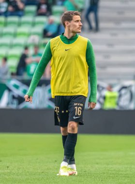 Budapest, Hungary - May 4, 2022. Ferencvaros midfielder Kristoffer Zachariassen before Hungarian OTP Bank Liga Gameweek 31 match Ferencvaros vs Zalaegerszegi (5-3).