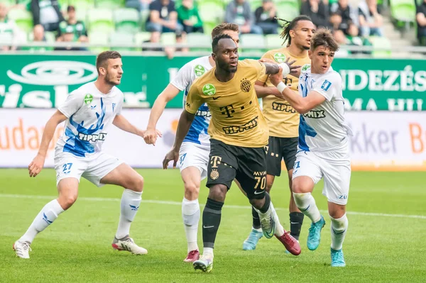 Budapest, Hungary - May 4, 2022. Ferencvaros striker Franck Boli in action during Hungarian OTP Bank Liga Gameweek 31 match Ferencvaros vs Zalaegerszegi (5-3).