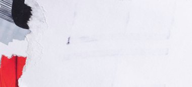 Eski beyaz grunge yırtık kolaj posterleri buruşmuş kağıt pankart dokusu arkaplanı metin veya resim için kopyalama alanı