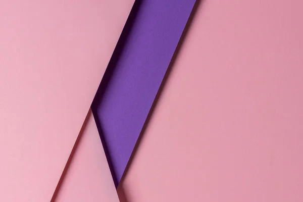 Αφηρημένο δημιουργικό γεωμετρικό παστέλ ροζ και μωβ βιολετί φόντο χαρτί με αντίγραφο χώρου — Φωτογραφία Αρχείου