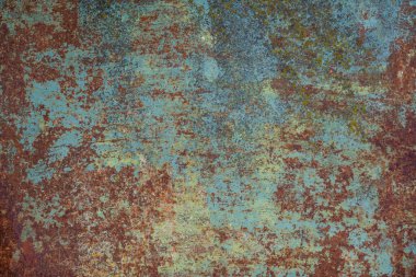 Eski paslı metal dokusu. Metalik kırsal kentsel doku duvar arkaplanı.