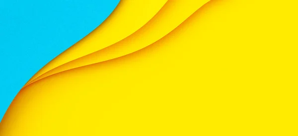 Αφηρημένο Δημιουργικό Χρωματιστό Χαρτί Γεωμετρία Banner Σύνθεση Φόντο Φωτεινό Κίτρινο — Φωτογραφία Αρχείου