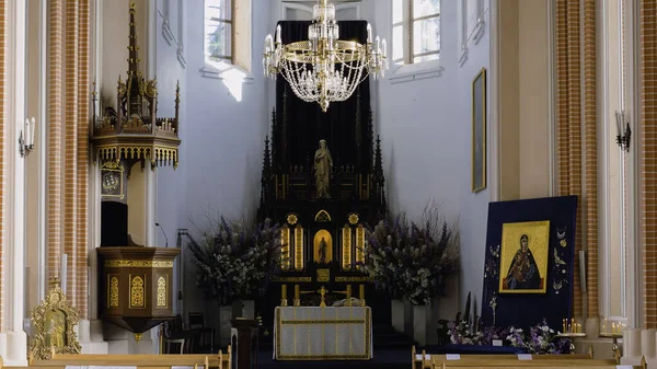 Druskininkai Lithuania August 2022 Catholic Church Saint Marys Scapular Druskininkai — Stock Fotó