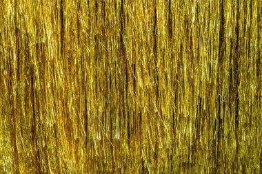 Metalik altın folyo süsleme perdesi. Doğum günü, düğün, Noel, Yeni Yıl Parti dekorasyon geçmişi.