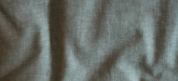 Streszczenie Pogniecionej Tkaniny Lnianej Tło Tekstury Naturalny Blado Zielony Kolor — Zdjęcie stockowe