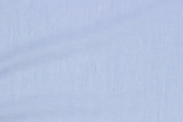 アブストラクトしわリネン生地の質感の背景 ナチュラルライトブルーの色染めリネン有機エコテキスタイルキャンバスの背景 トップ表示 — ストック写真