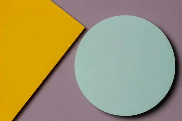 Soyut Renkli Kağıt Dokusu Arkaplanı Geometrik Şekiller Çizgiler Sarı Pastel — Stok fotoğraf
