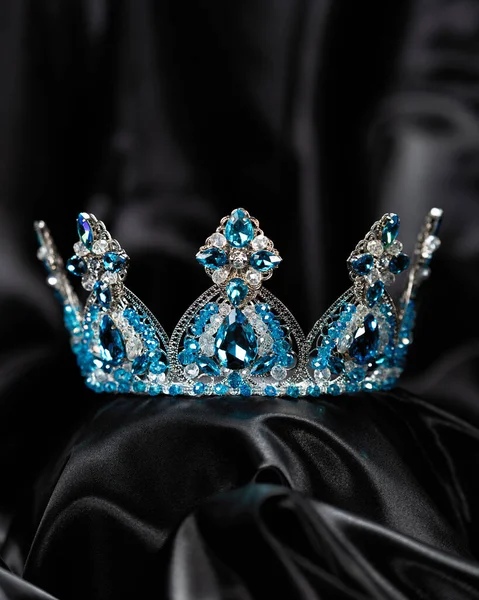 Crown Miss Beauty Symbol Power Elegance Competition Show Diadem White — Stock Photo, Image