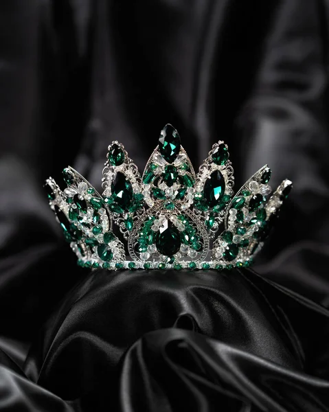 Corona Para Señorita Belleza Símbolo Poder Elegancia Competencia Espectáculo Diadema — Foto de Stock