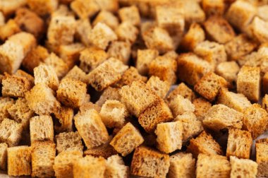 Ev yapımı kızarmış ekmek, yakın plan.